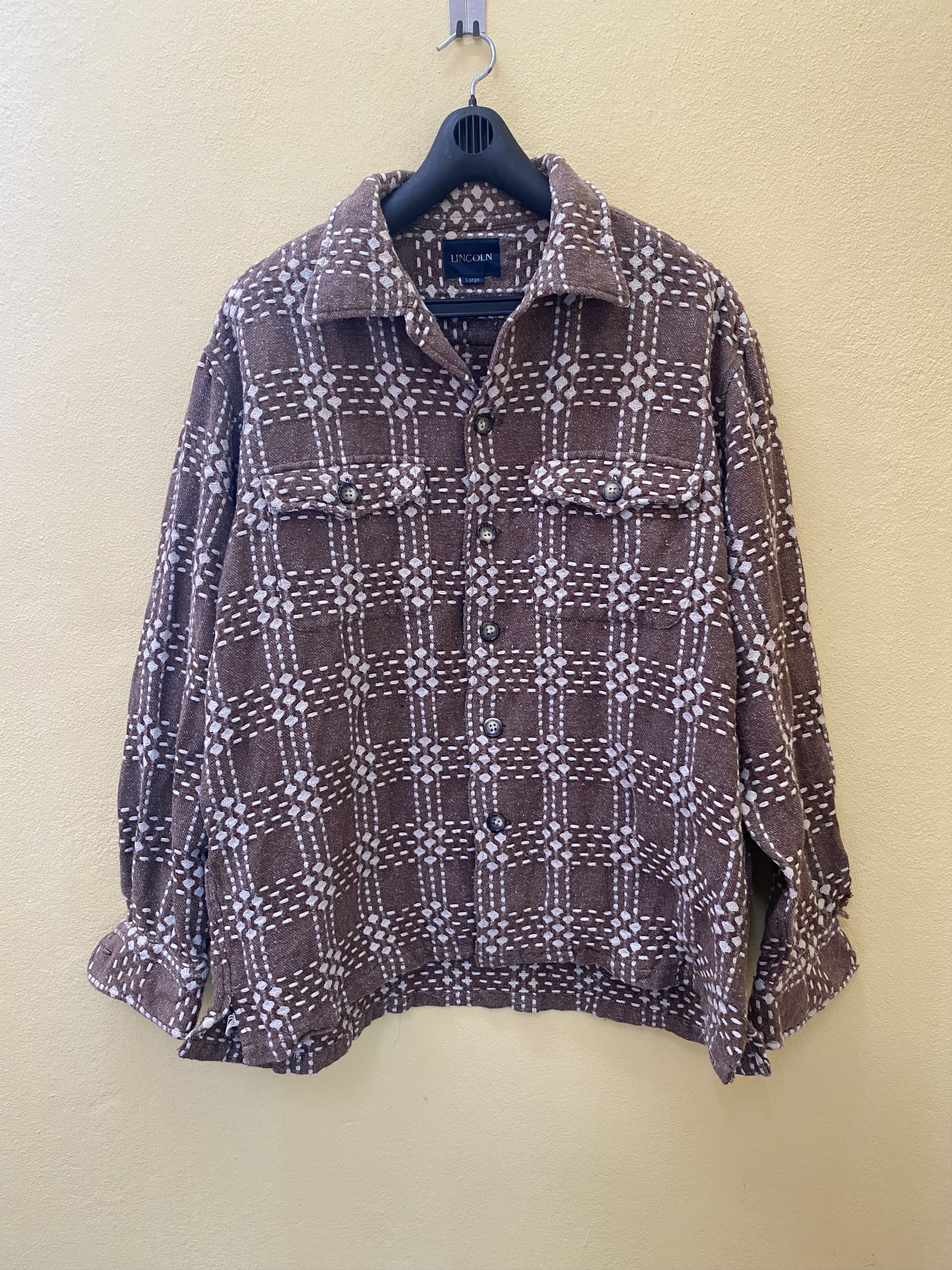 Japanese Brand × Vintage Lincoln Sashiko japan button shirt Size US L / EU 52-54 / 3 - 1 Thumbnail
