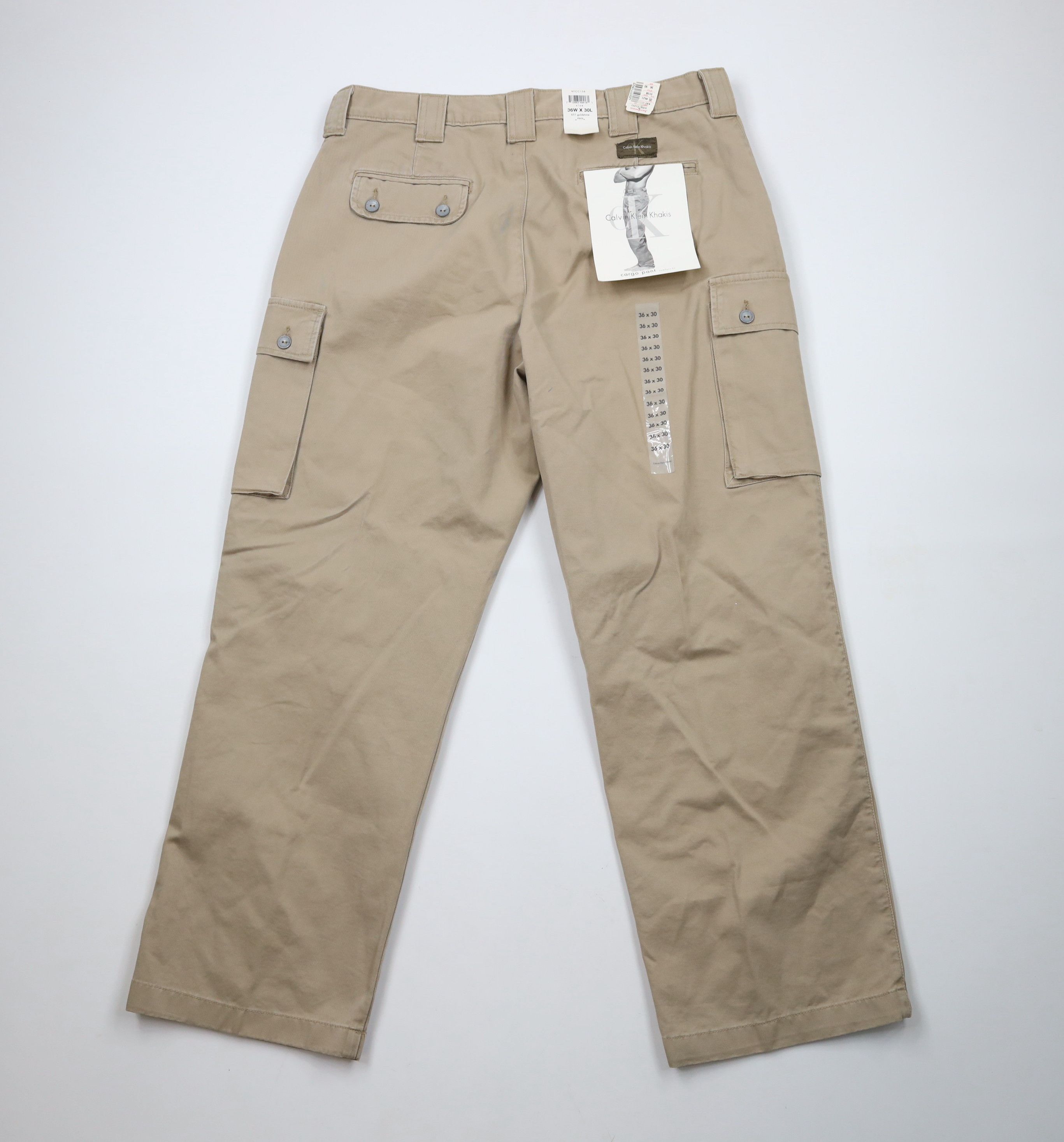 Calvin Klein × Vintage Deadstock Vintage 90s Calvin Klein Wide Leg Cargo Pants USA Size US 36 / EU 52 - 7 Thumbnail