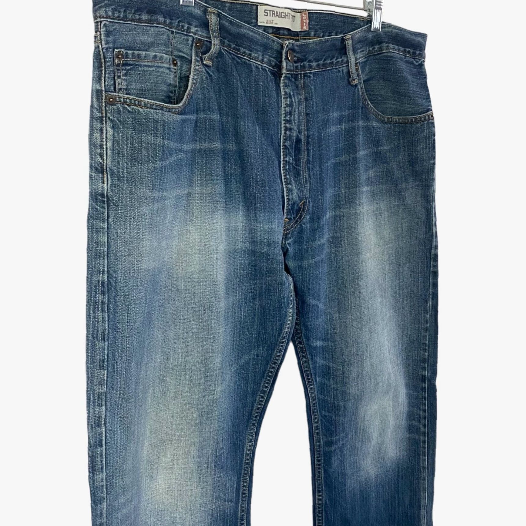 Levi's VINTAGE Levi's 505 Straight Jeans Mens 40X30 Denim Blue Cotton 5-Pocket Style Straight Mens Size US 40 / EU 56 - 4 Thumbnail