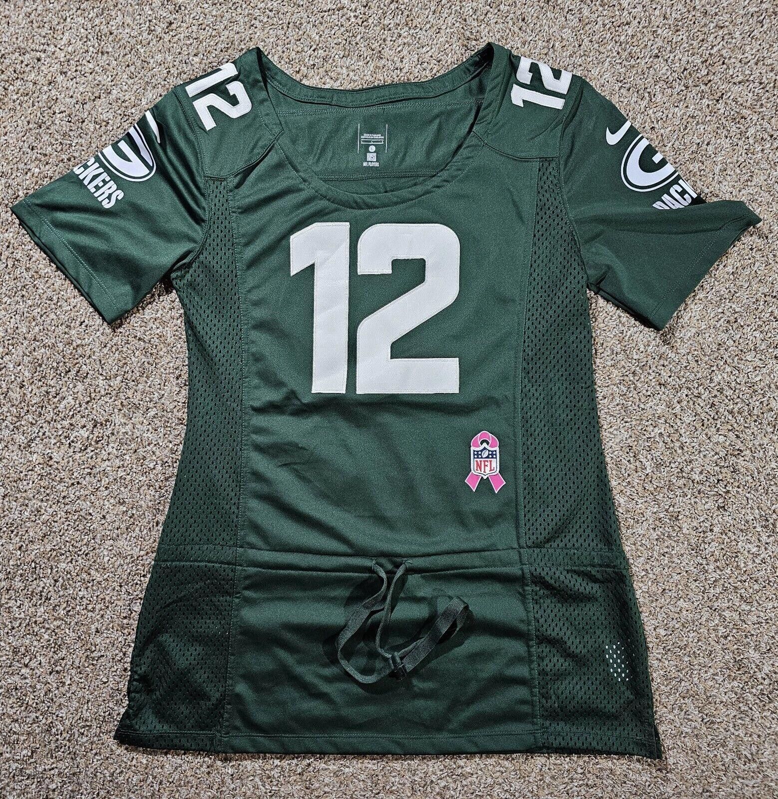 Nike Aaron Rodgers 12 Nike womens drawstring Maternity jersey LG Size ONE SIZE - 1 Thumbnail