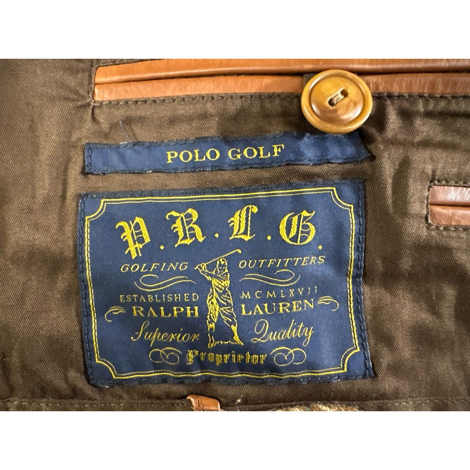 Ralph Lauren Polo Golf Ralph Lauren Houndstooth Tweed Wool down trim leat Size US M / EU 48-50 / 2 - 6 Thumbnail