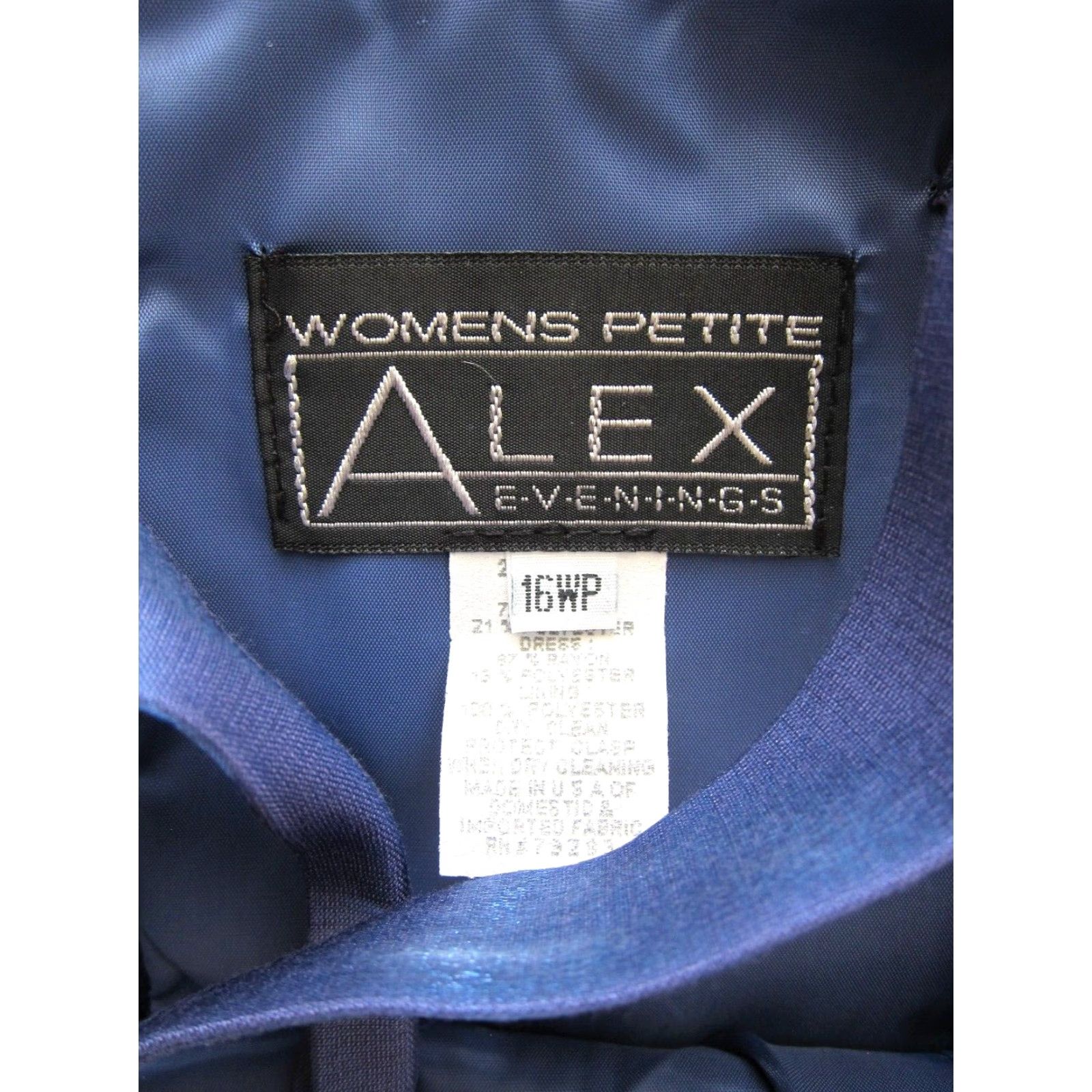 Alex Evenings VINTAGE Alex Evenings Blue Satin Long Maxi Formal Tank Dress Women Petite 16 Size XXL / US 16-18 / IT 52-54 - 4 Thumbnail