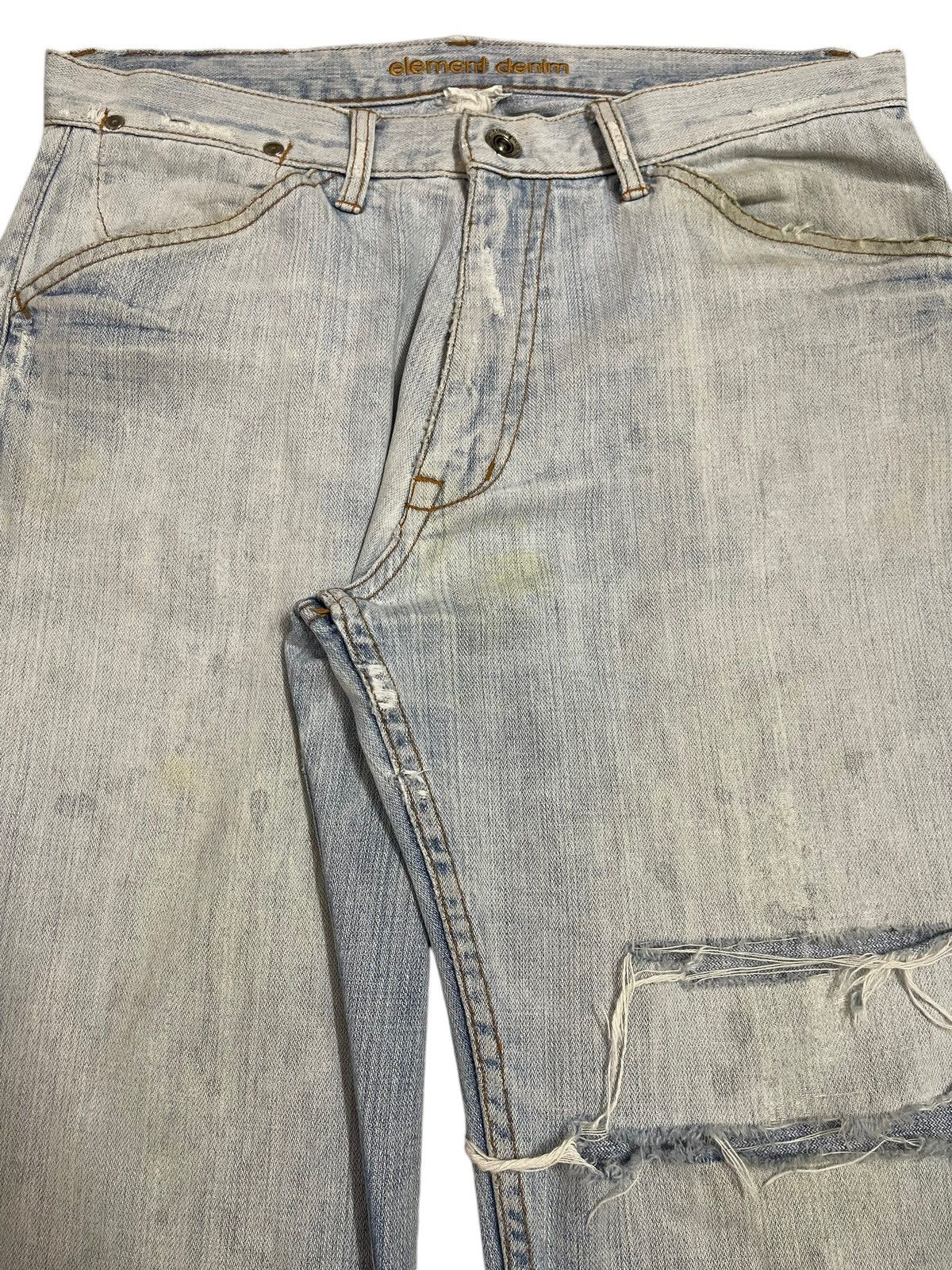 Element Vintage Element Blue Bleached Style Distressed Loose Jeans Size US 32 / EU 48 - 4 Thumbnail