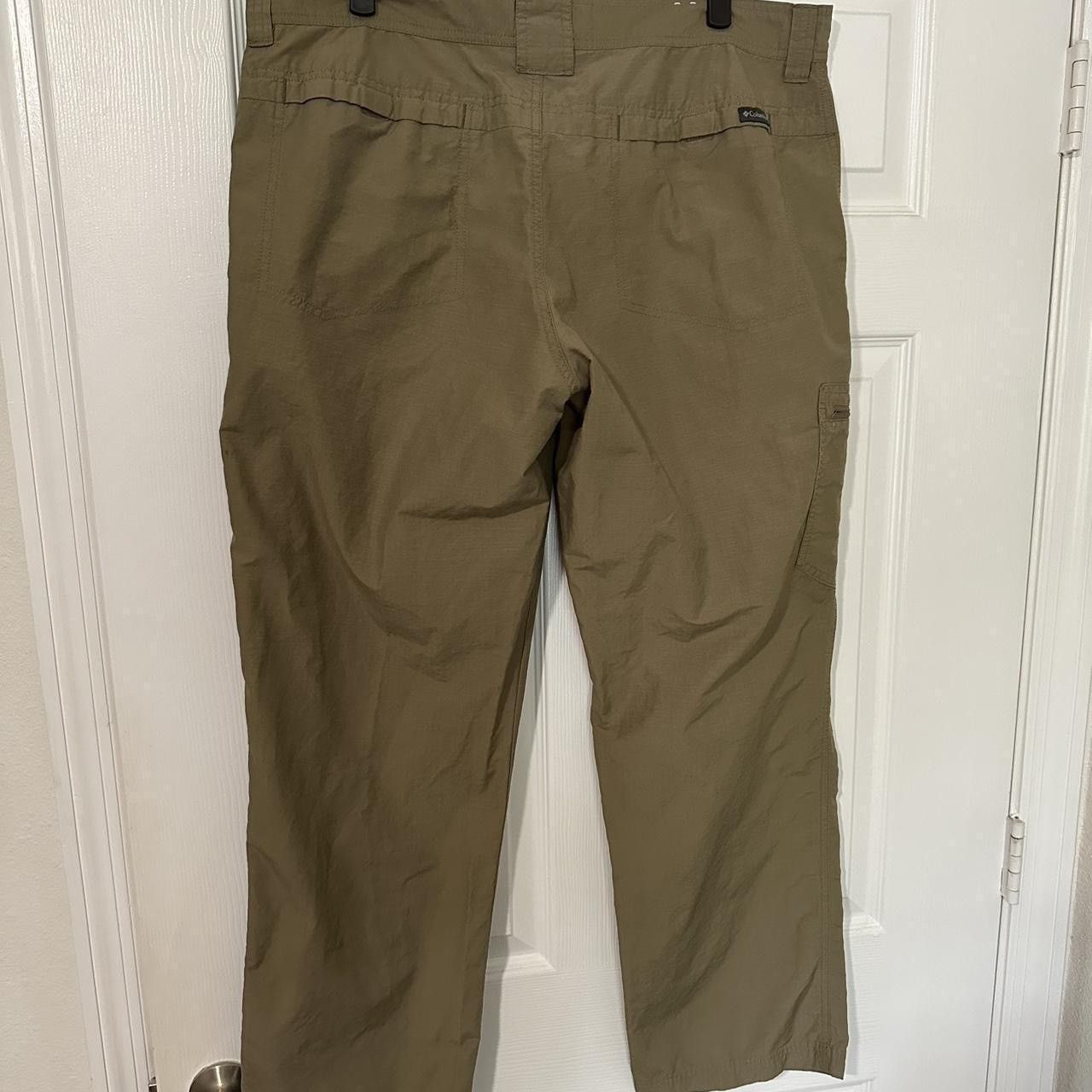Columbia Columbia Sportswear Green Olive Active Hiking Pants Gorpcore Size US 38 / EU 54 - 3 Thumbnail