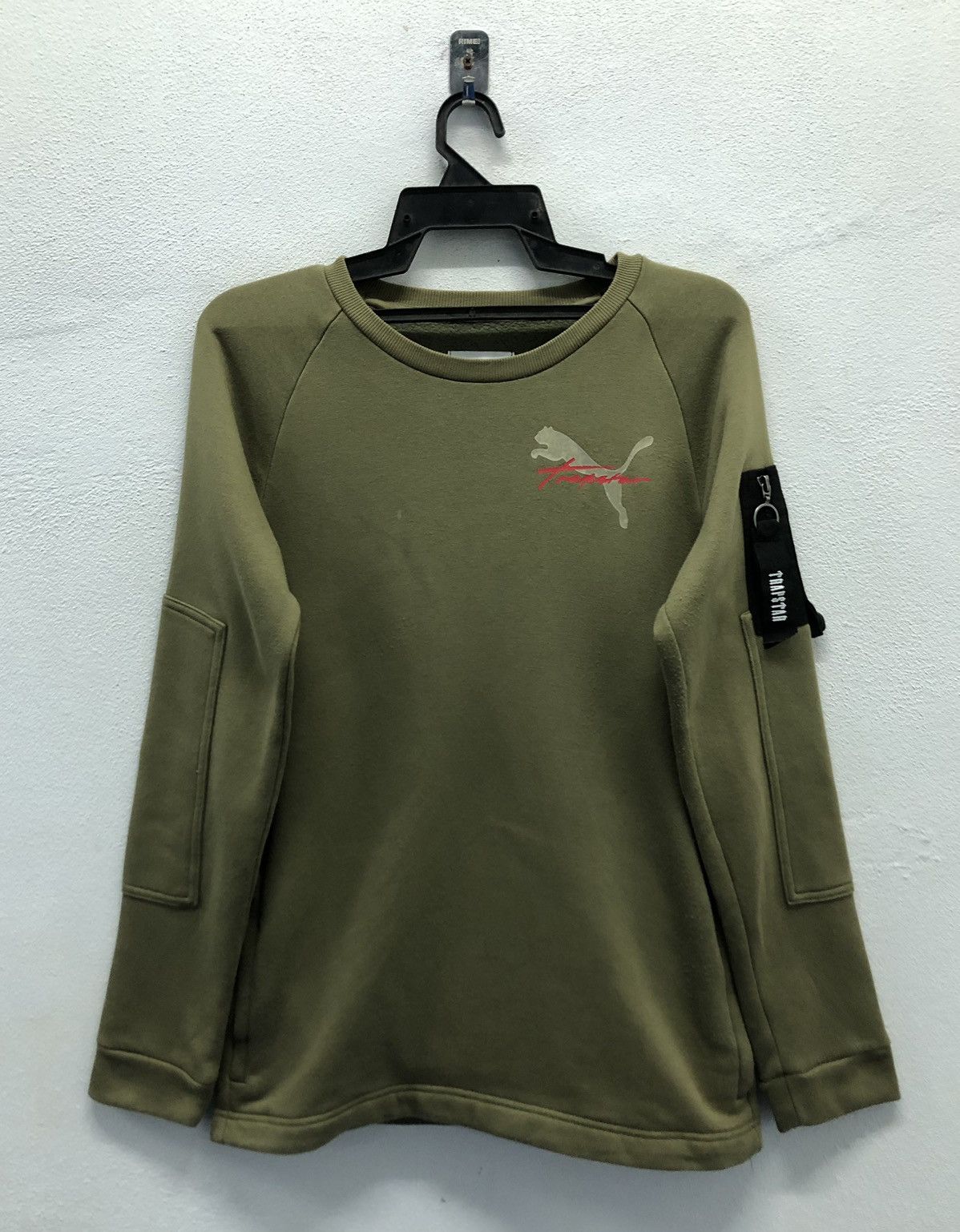 Puma PUMA x Trapstar Olive Green Utility Sweatshirt Size US XS / EU 42 / 0 - 2 Thumbnail