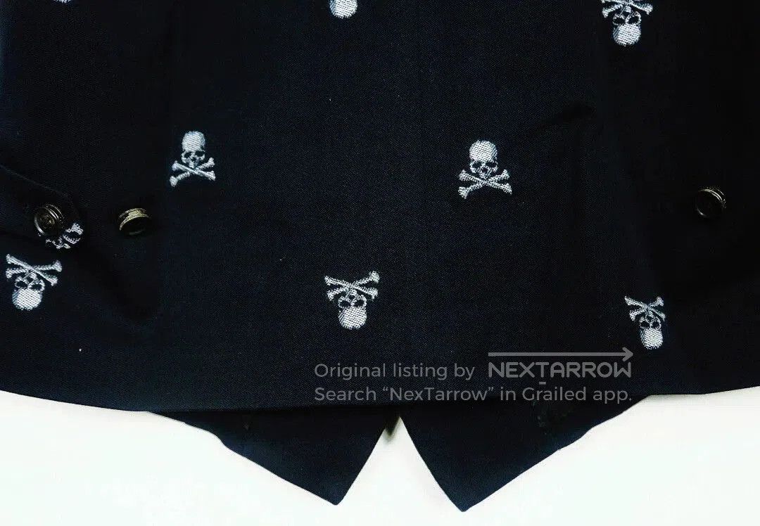 Mastermind Japan Black Skull Pattern Sleeveless Top XS. Size US XS / EU 42 / 0 - 7 Thumbnail