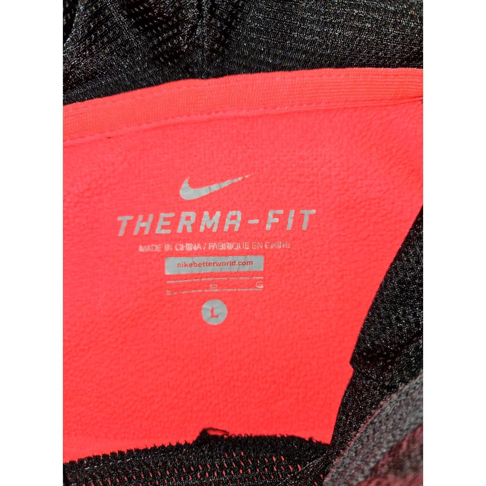 Nike Nike Therma Fit Hoodie Women's Large Long Sleeve Hooded Drawstring Orange Active Size L / US 10 / IT 46 - 2 Thumbnail