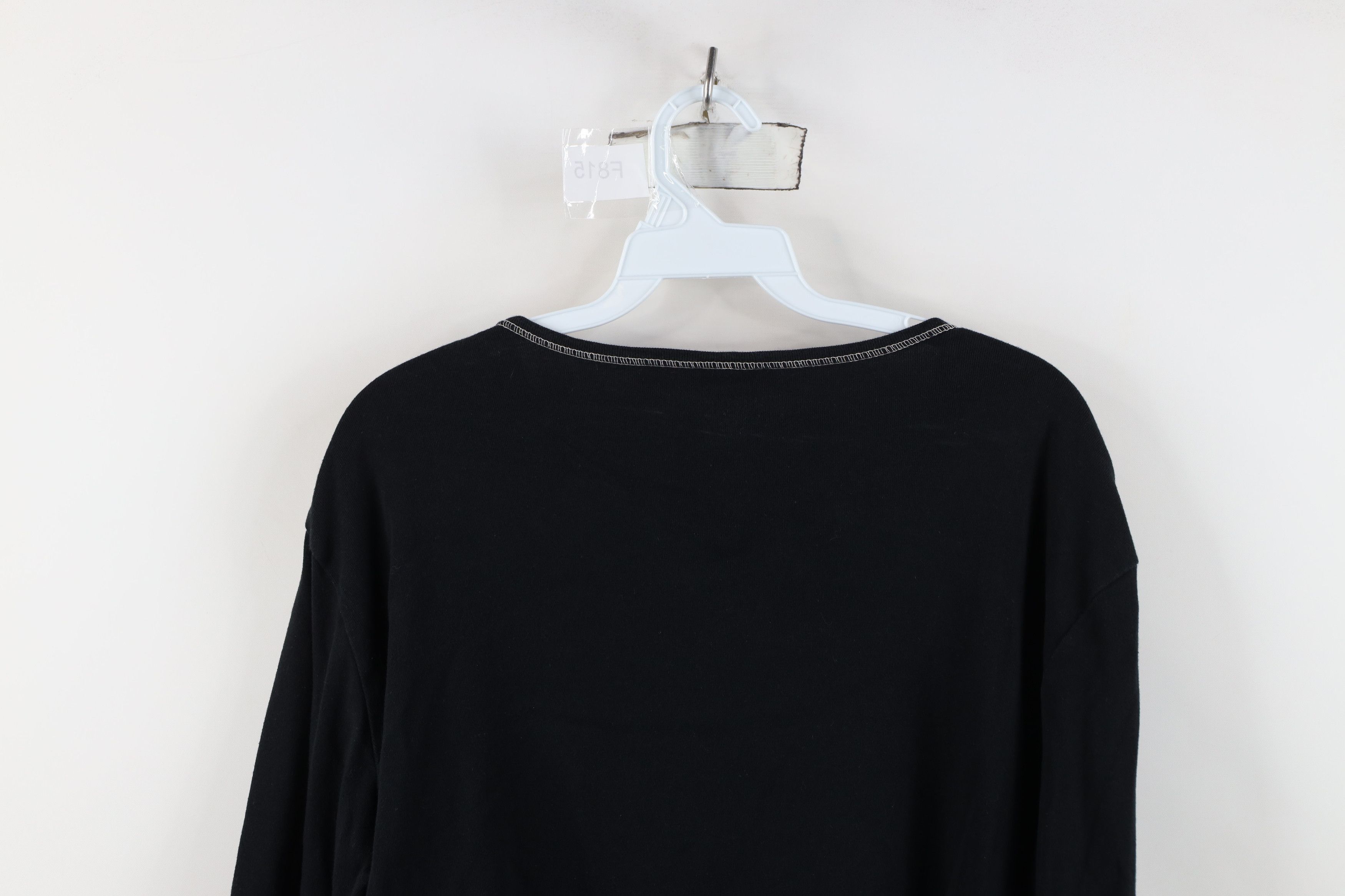 Vintage Vintage 90s Lagenlook Oversized Knit 3/4 Sleeve T-Shirt USA Size XL / US 12-14 / IT 48-50 - 12 Thumbnail