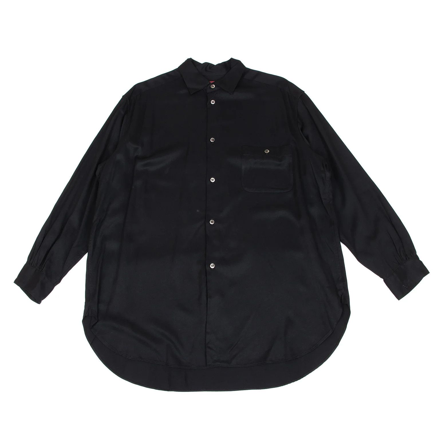 Jean Paul Gaultier Rayon Long Sleeve Shirt in Black Size US M / EU 48-50 / 2 - 1 Thumbnail