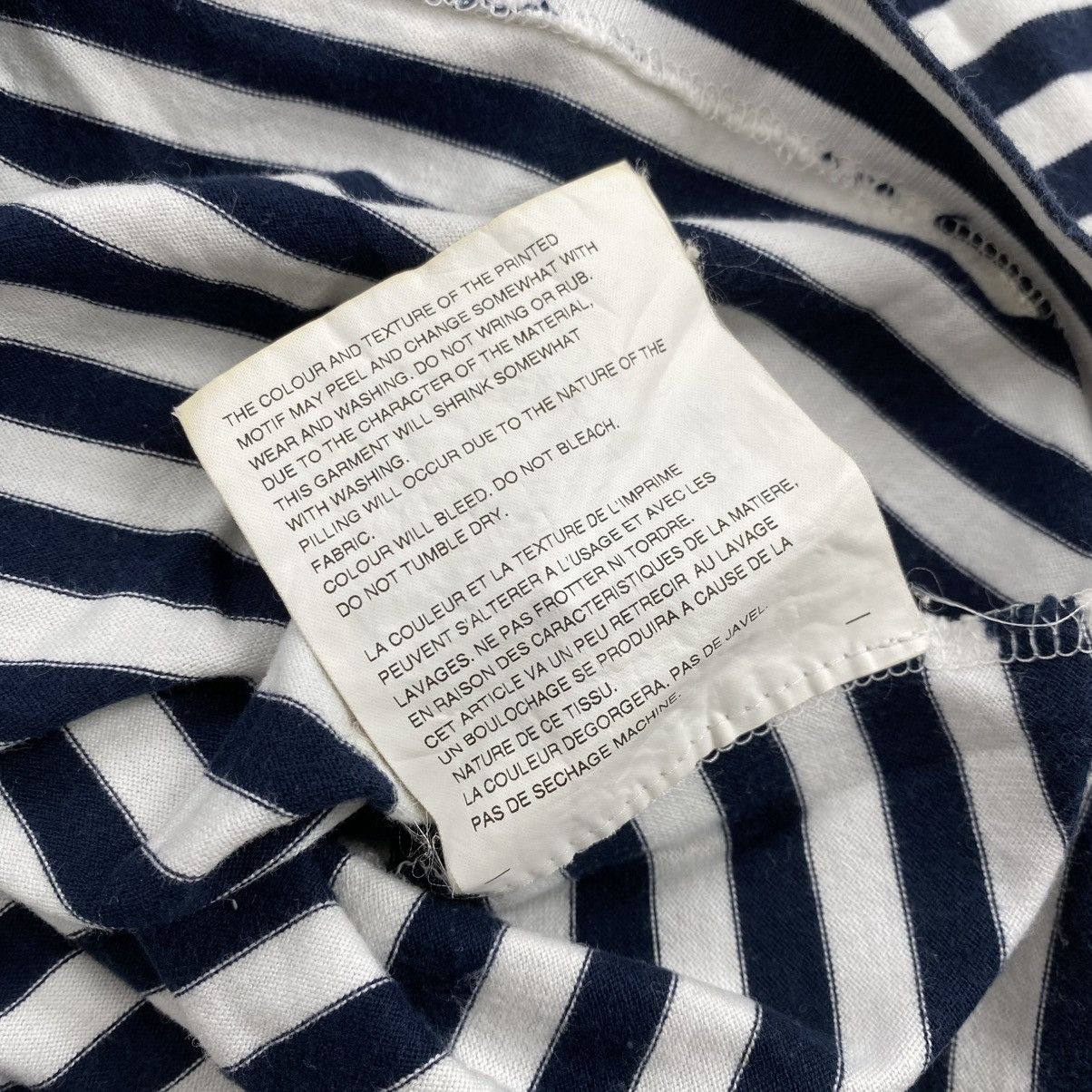 AD2018 Comme Des Garcons CDG Iconic Logo Stripe Long Sleeve