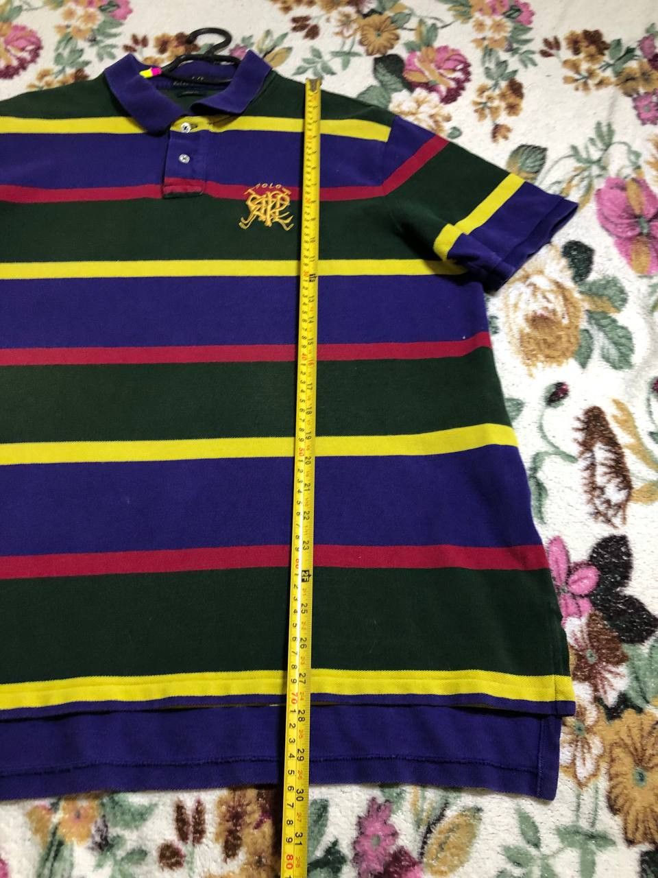 Polo Ralph Lauren Vintage Y2K Polo Ralph Lauren Stripped Polo Tee Size US XXL / EU 58 / 5 - 7 Thumbnail