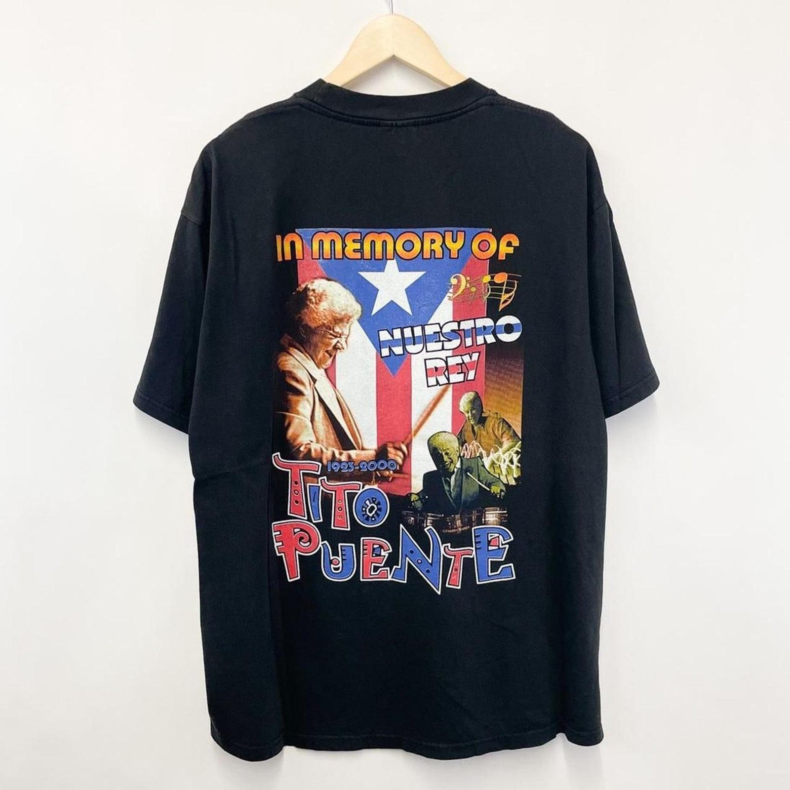 All Sport Vintage Tito Puente Mambo King Graphic Rap T-Shirt Black XL Size US XL / EU 56 / 4 - 2 Thumbnail