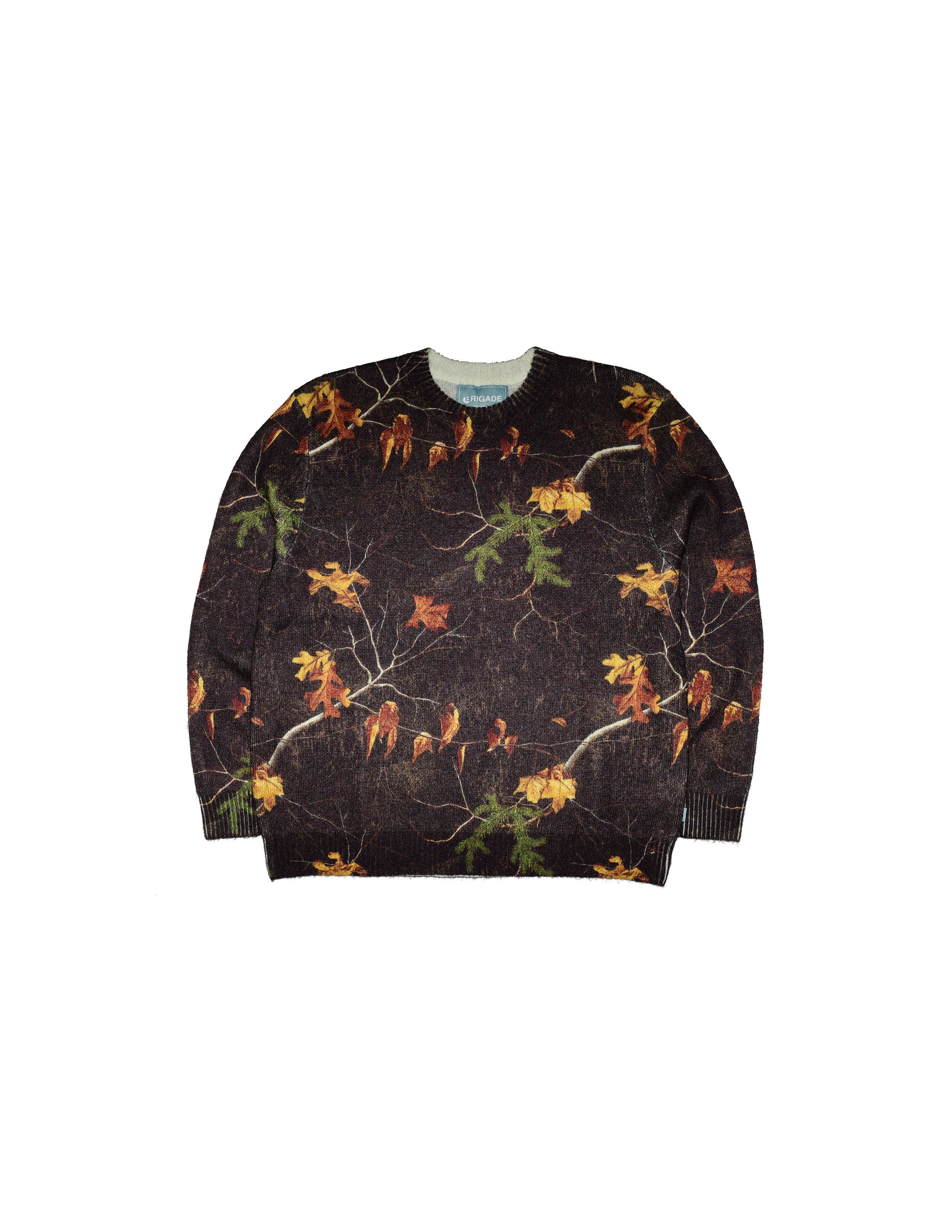 Brigade Brigade F/W 25' Black Tree Camo Mohair Knit Sweater Size US XL / EU 56 / 4 - 1 Thumbnail
