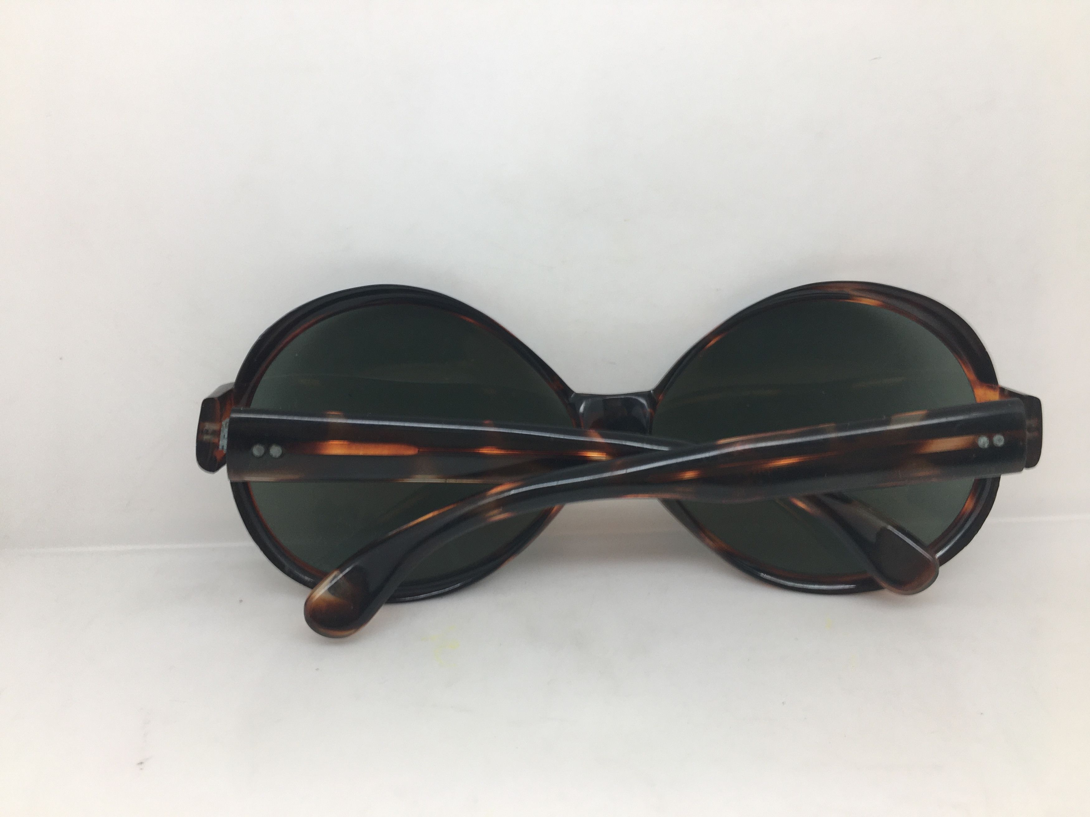 Vintage Vintage 60s Handmade Tortoise Sunglasses Frame Glass Lens Size ONE SIZE - 8 Thumbnail