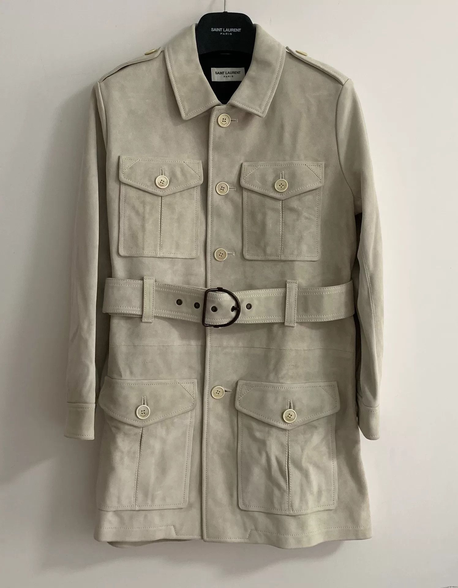Saint Laurent Paris Saint Laurent SLP 20SS Runway Suede Jacket Size US S / EU 44-46 / 1 - 1 Thumbnail