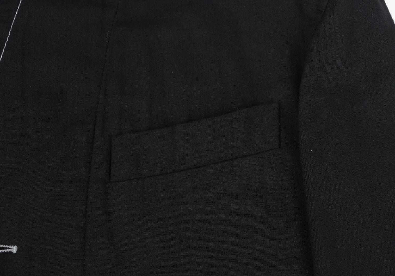 Ann Demeulemeester Cotton Stitch Design Jacket in Black, Size XS Size US XXS / EU 40 - 7 Thumbnail