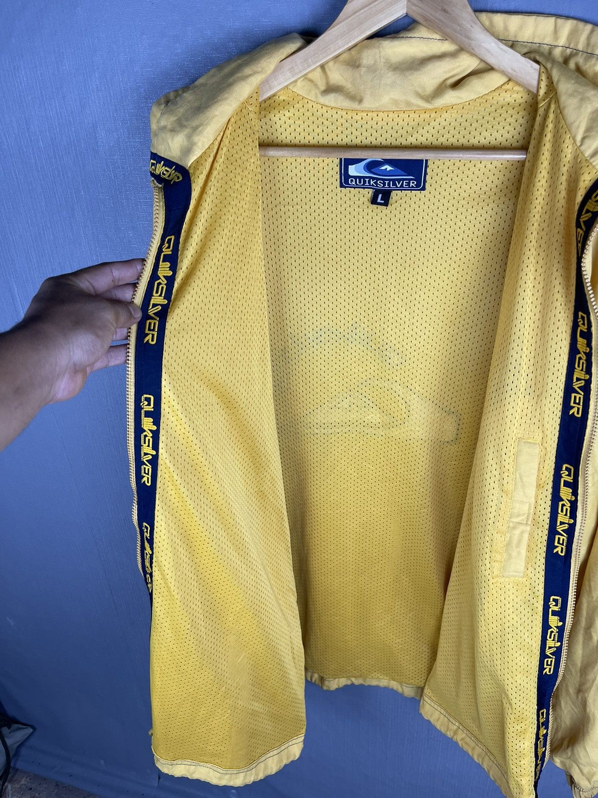 Quiksilver Vintage 90s QUIKSILVER Big Logo Zipper Jacket Size US L / EU 52-54 / 3 - 6 Thumbnail