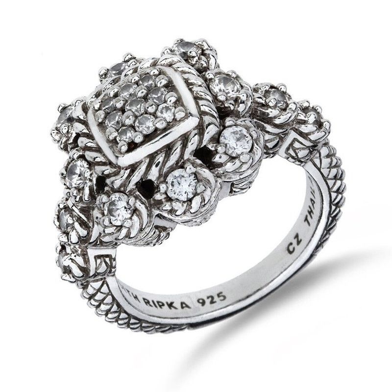 Judith Ripka Judith Ripka Sterling Silver Heirloom Statement Ring Size 8 Size ONE SIZE - 1 Thumbnail
