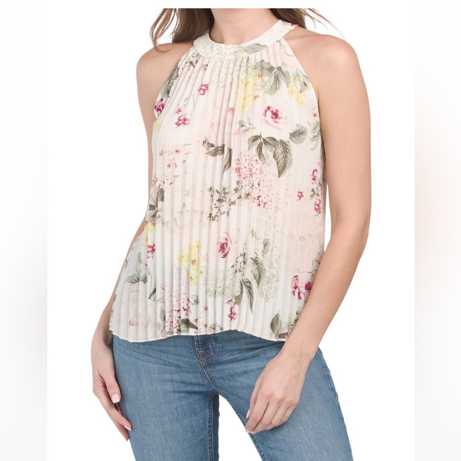 Other 🎉LAST PIECE🎉ALEX AND LILLI Please Sleeveless Floral Top Size L / US 10 / IT 46 - 1 Thumbnail