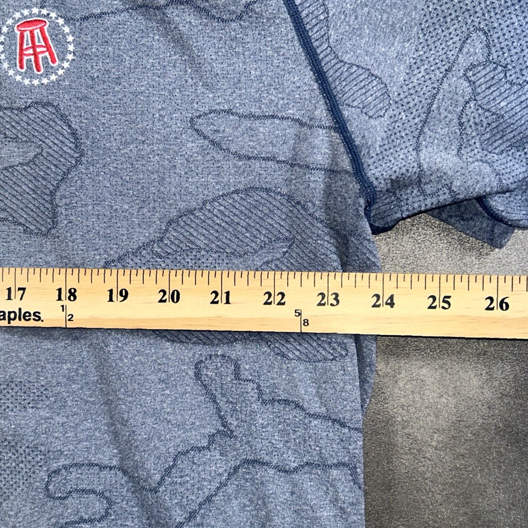 Vintage UNRL Barstool Sports Polo Shirt Mens 2XL Blue Camo Golf Performance Stretch Size US XXL / EU 58 / 5 - 6 Thumbnail