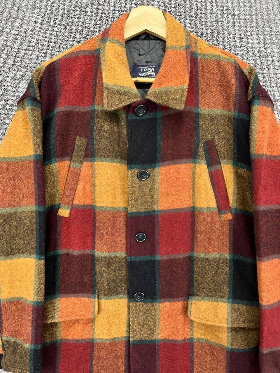 Japanese Brand Vintage Toma Shadow Rare Plaid Button Up Jacket Size US M / EU 48-50 / 2 - 5 Thumbnail