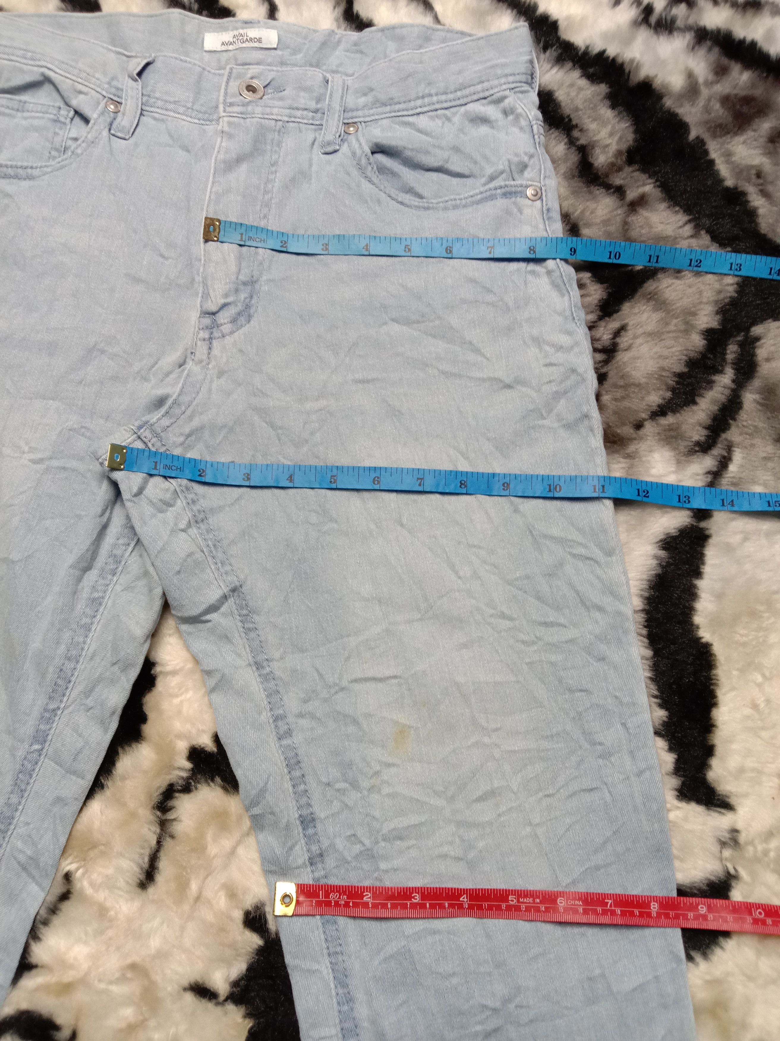 Jean Mid Rise Strecthble 3 Quarter Avail Avant Garde Jean Size US 30 / EU 46 - 13 Thumbnail