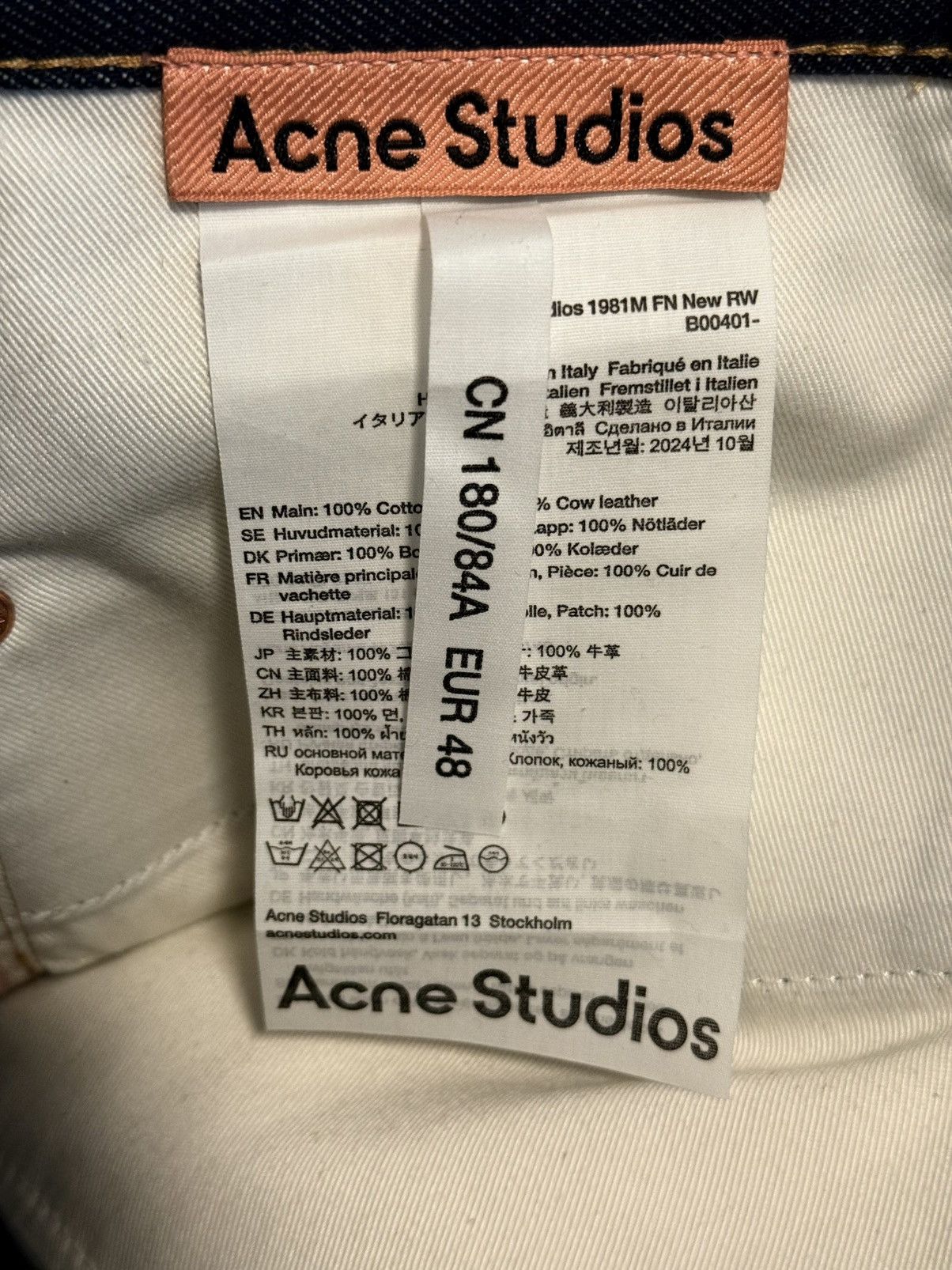 Acne Studios Acne Studios 1981m indigo blue Size US 32 / EU 48 - 3 Thumbnail