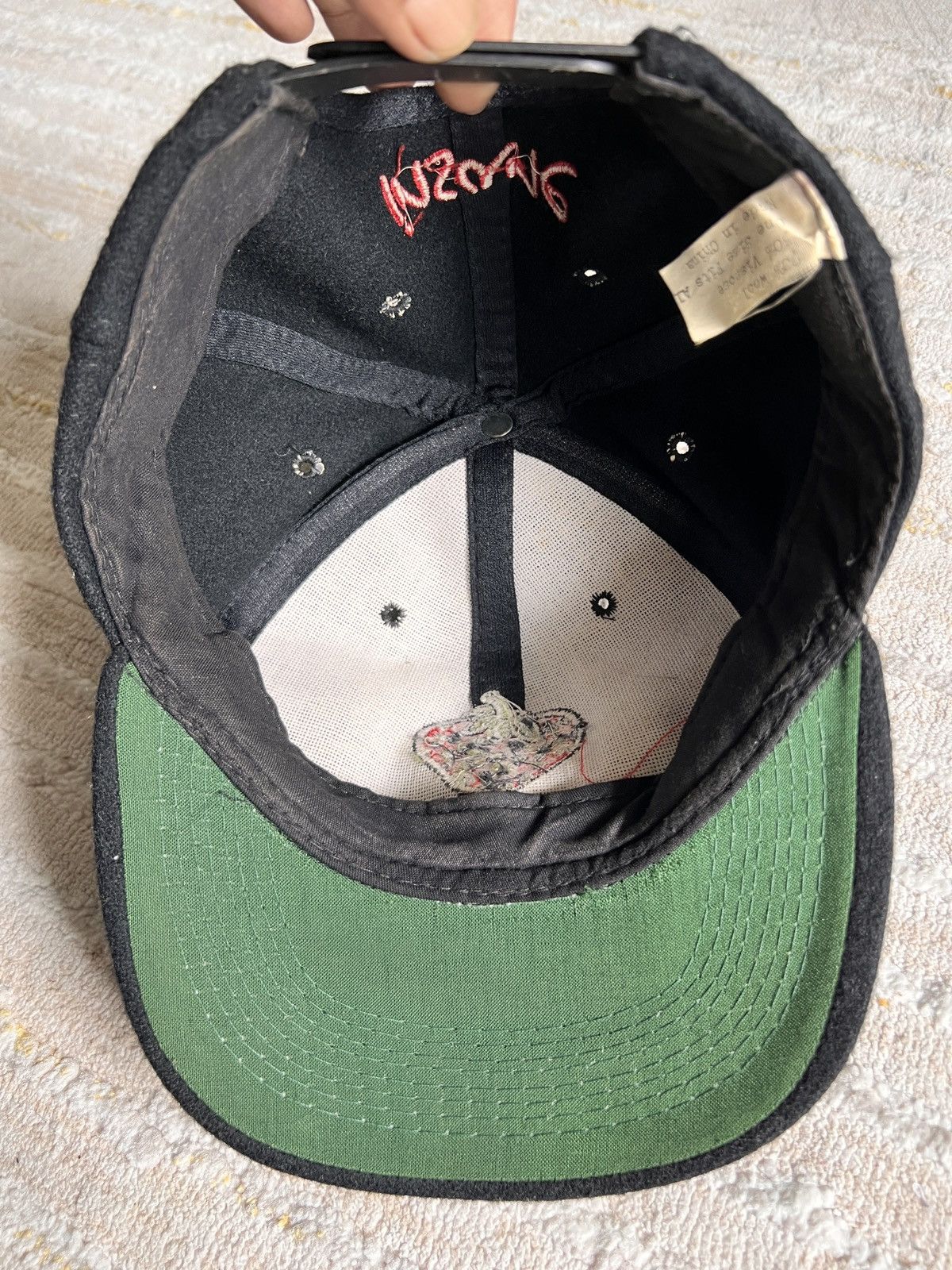 Vintage Vtg 90s Super Rare Slam City Skate/Insane Wool Hat Size ONE SIZE - 5 Thumbnail