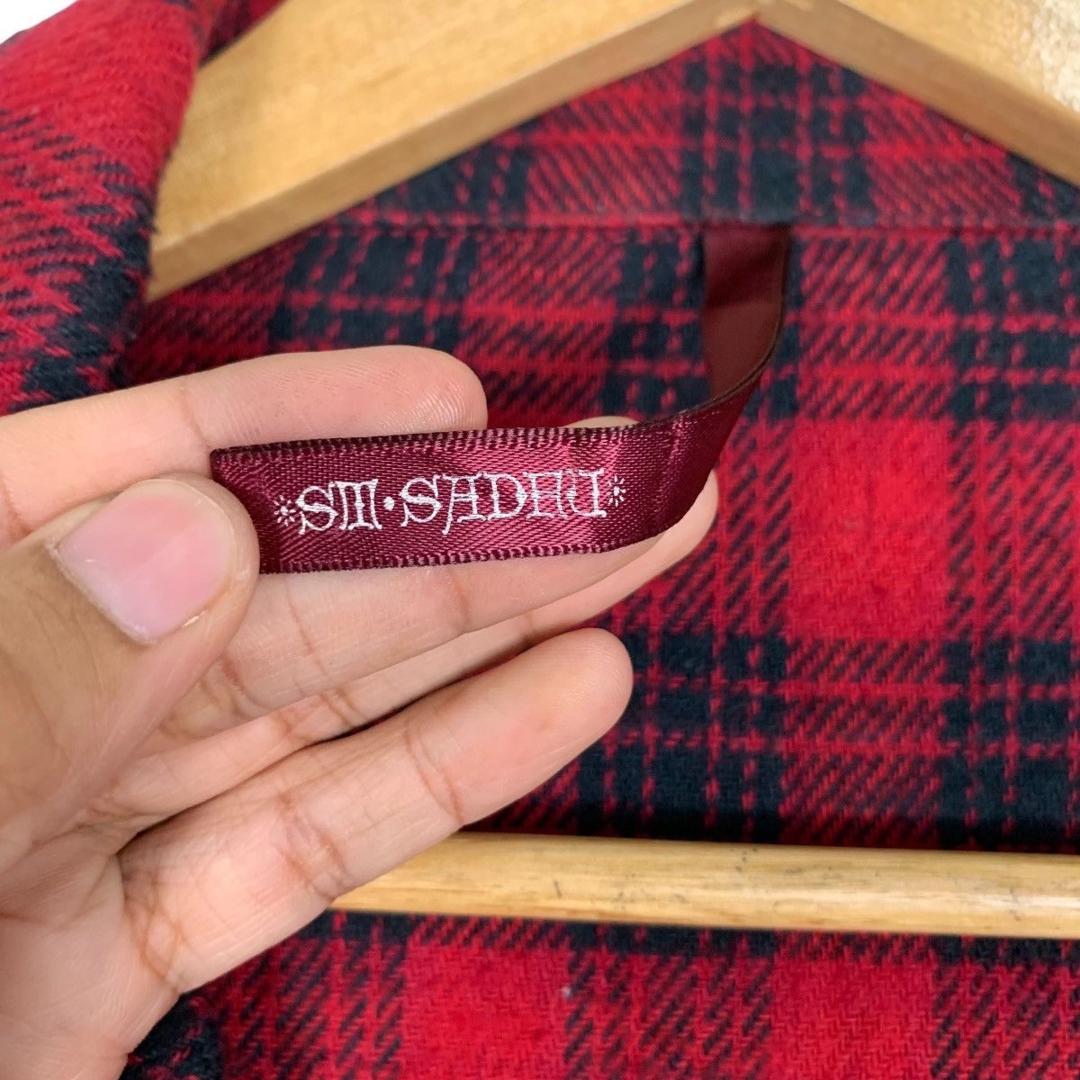 Japanese Brand SM SHADU Asymmetrical Zipper Double Collar Jacket #0937-C42 Size US M / EU 48-50 / 2 - 16 Thumbnail