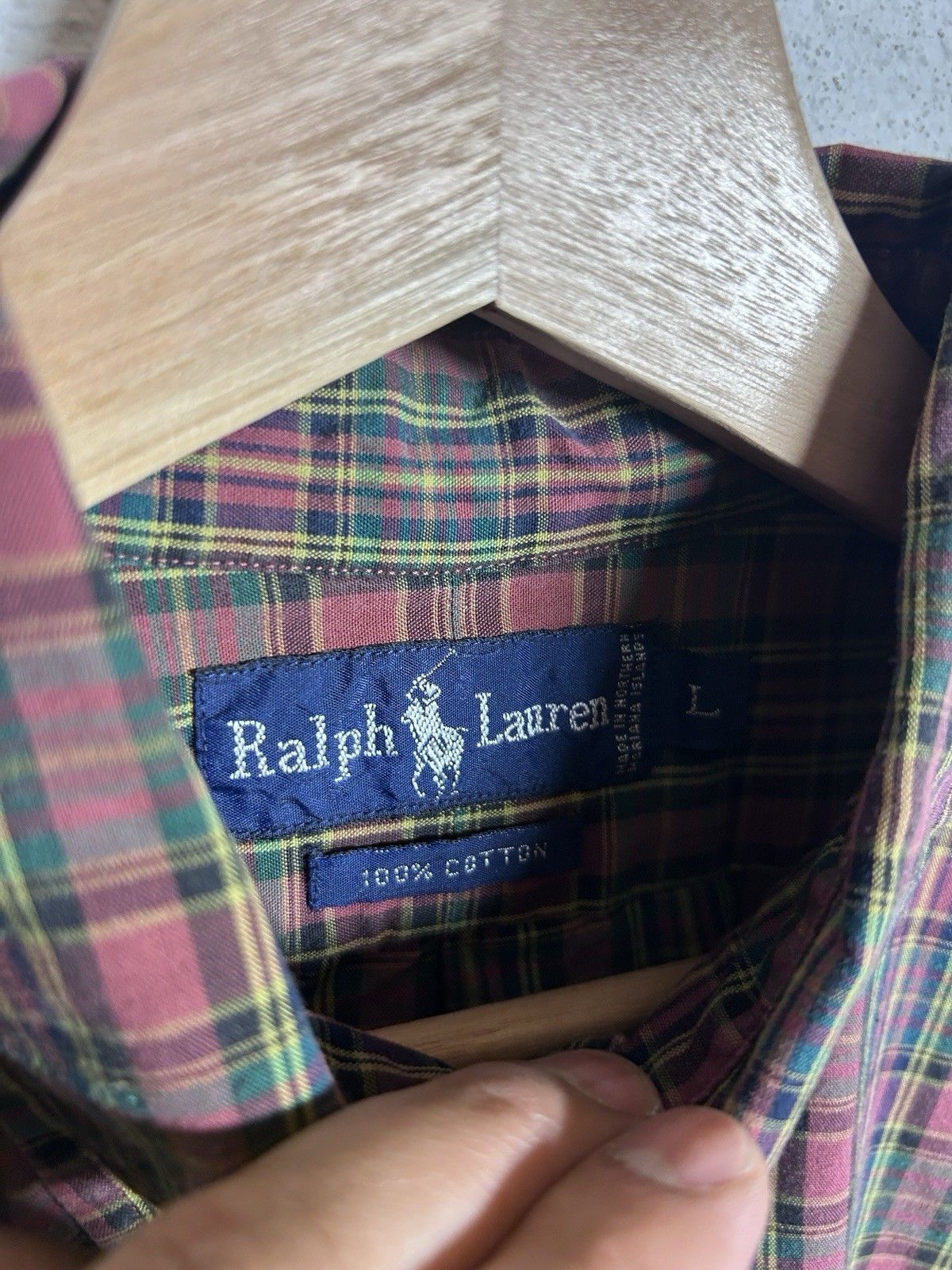 Lauren Ralph Lauren Vintage 90’s Ralph Lauren Plaid Button Up Shirt Preppy Size US L / EU 52-54 / 3 - 6 Thumbnail
