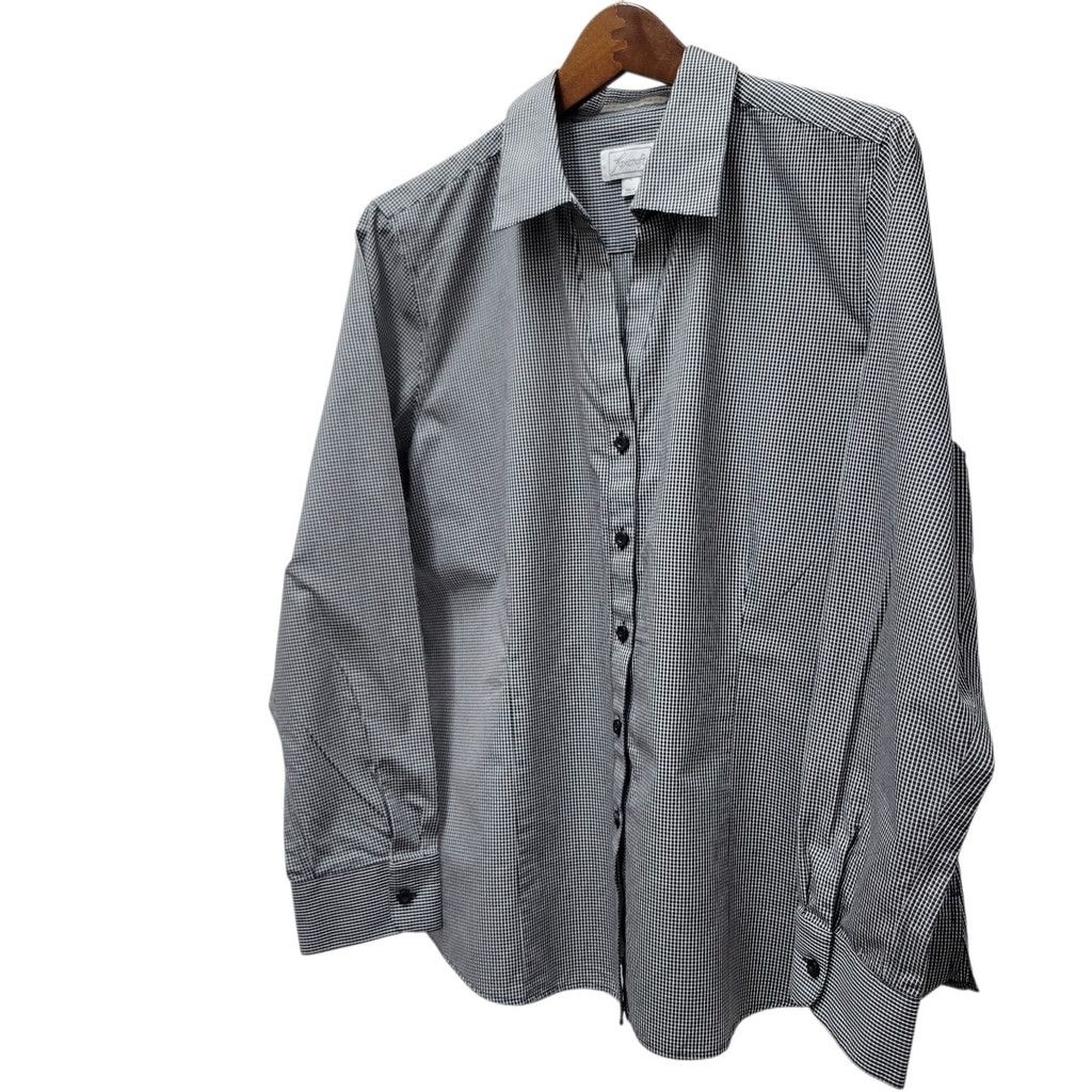 Other Foxcroft Women's Wrinkle Free V-Neck Button Up Long-Sleeve Size XL / US 12-14 / IT 48-50 - 3 Thumbnail