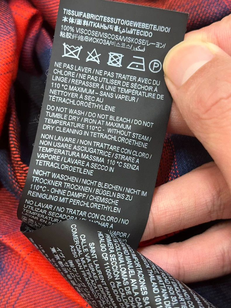 Other Saint Laurent Paris 20ss spring/summer black and red plaid Size US M / EU 48-50 / 2 - 5 Thumbnail