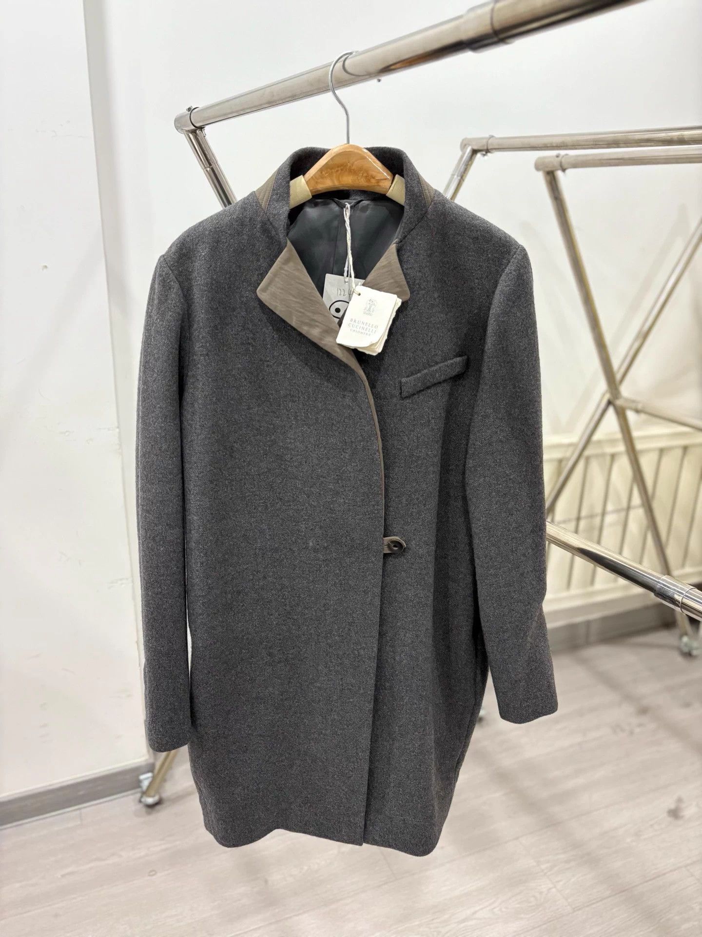 Brunello Cucinelli Brunello Cucinelli Gray Cocoon Coat 42 Size US XS / EU 42 / 0 - 1 Thumbnail