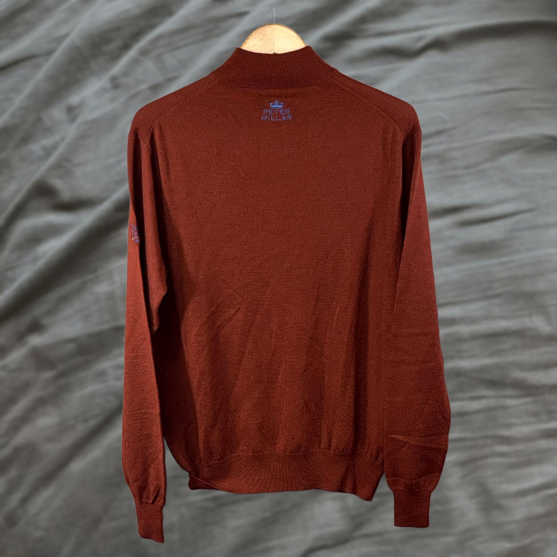 Peter Millar Peter Millar Sweater Mens M Red Half Zip 100% Merino Wool First Tee SF Golf Knit Mock Neck Pullover Ribbed Cuff Hem Solid Size US M / EU 48-50 / 2 - 1 Thumbnail