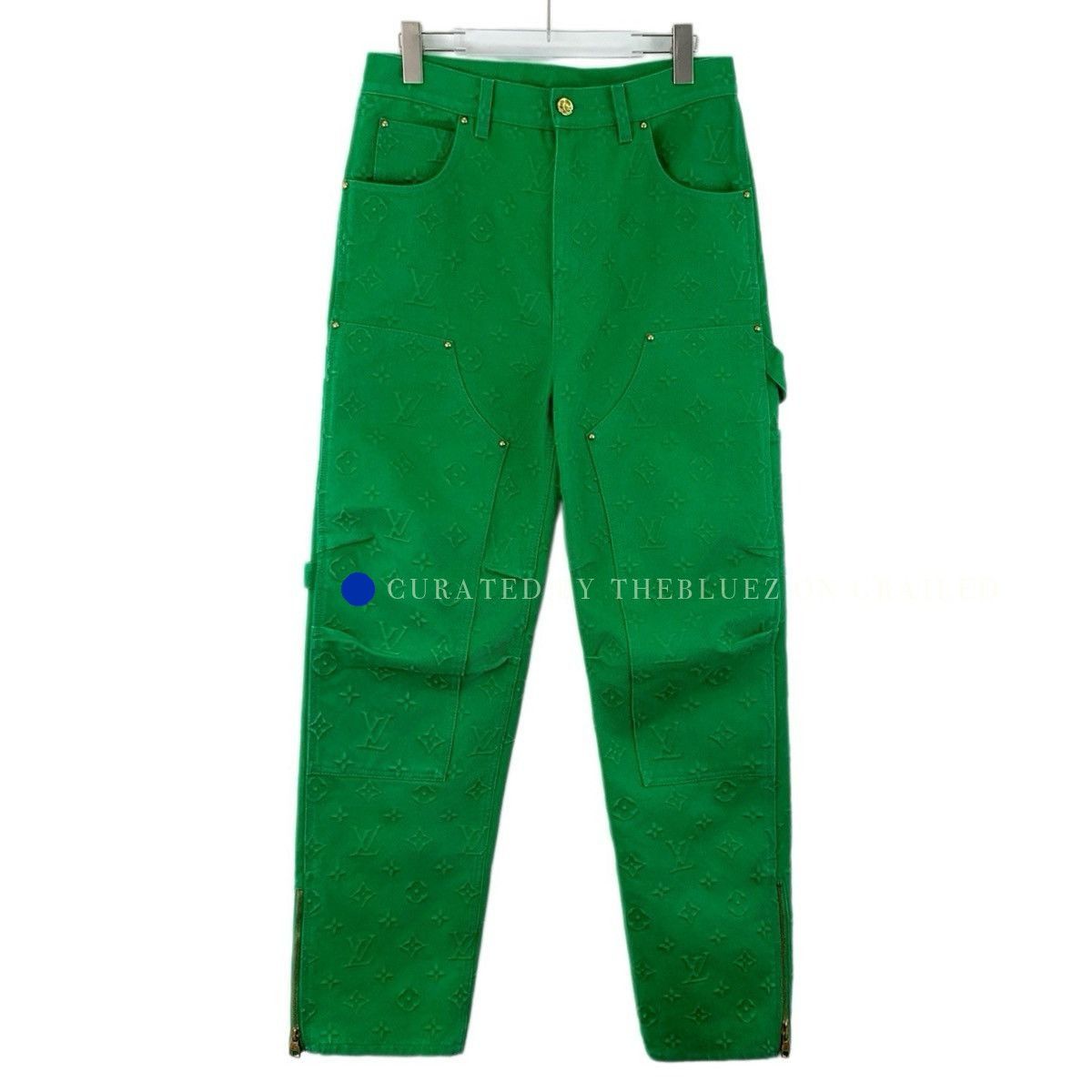 Louis Vuitton Monogram All-over Print Casual Pants in Green Size US 30 / EU 46 - 1 Thumbnail