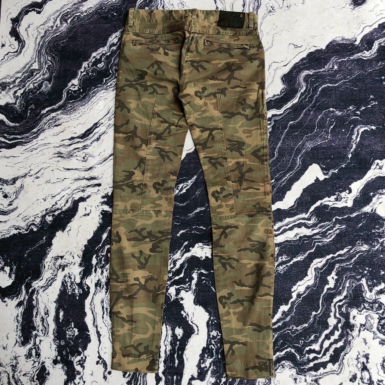R13 R13 Moto Pants Camouflage Made in Italy Size 25 (Fits 29) Size 29" - 4 Thumbnail