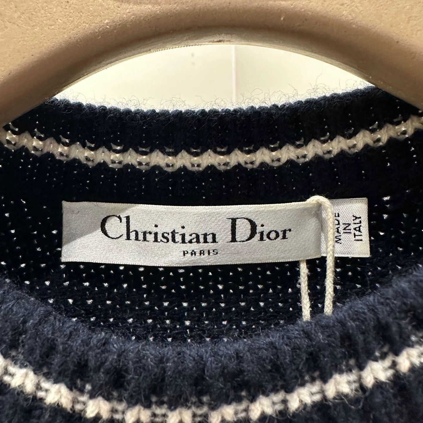 Christian Dior Monsieur Dior mar586 Star Motif Knit Short Sleeve Wool 36 Size XS / US 0-2 / IT 36-38 - 3 Thumbnail