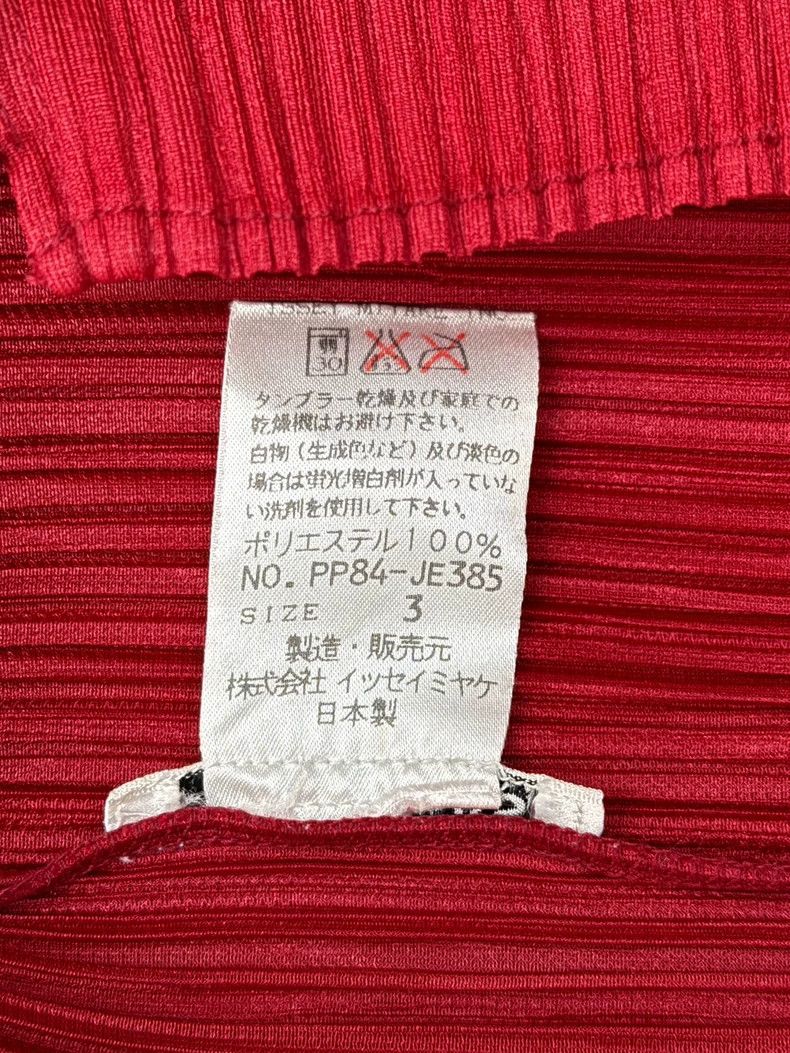 Issey Miyake Issey Miyake Red pleated vest Size L / US 10 / IT 46 - 4 Thumbnail
