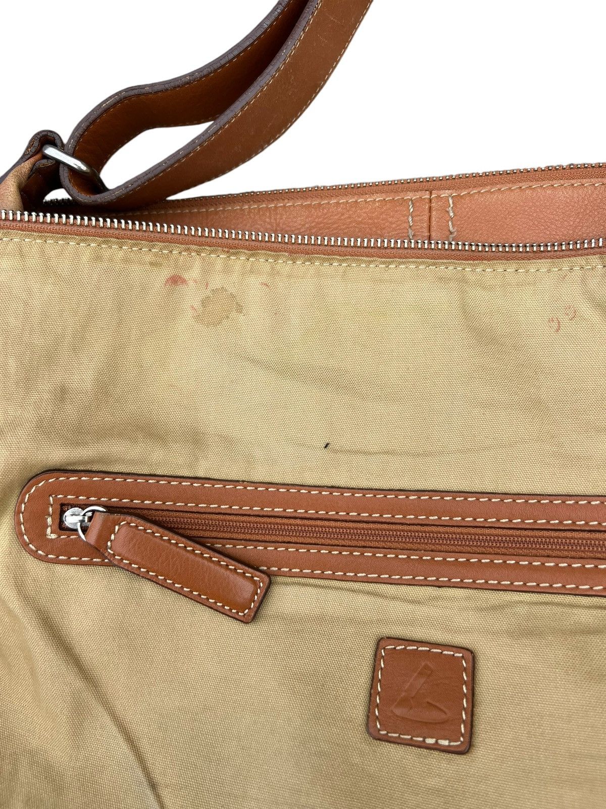 Leather Vintage Tsuchiya Kaban Distressed Muddy Patina Leather Bag Size ONE SIZE - 22 Thumbnail