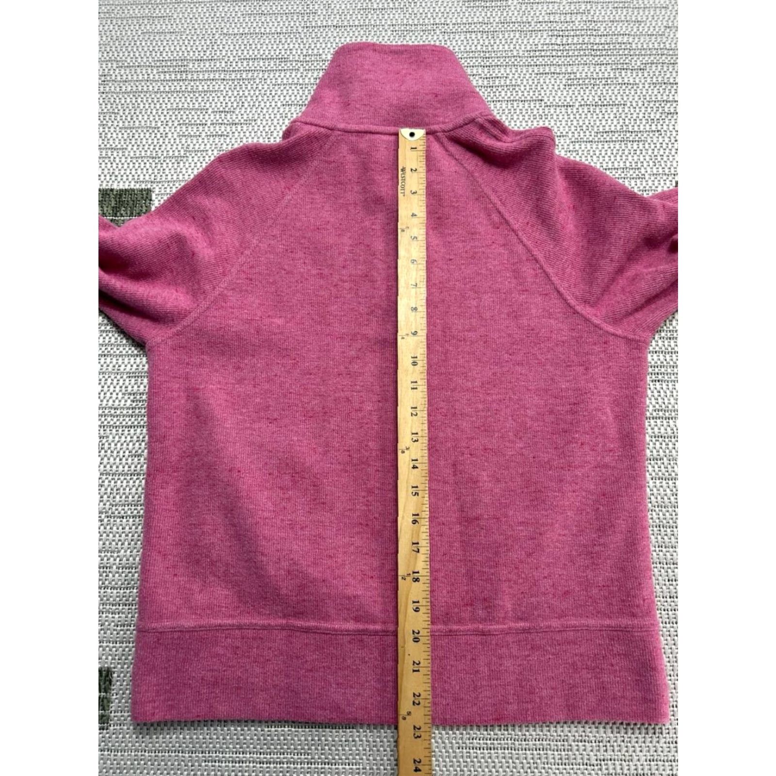 Nike Nike Sweater Shirt Womens Small Pink Cotton Fleece Quarter Zip Size S / US 4 / IT 40 - 7 Thumbnail