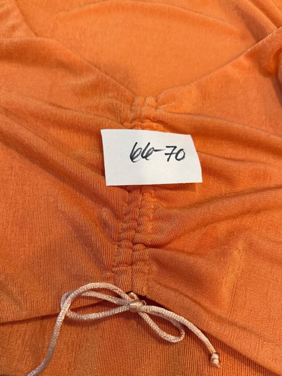 Other Princess Polly orange ribbed crop top ruched bow SZ 4 Size S / US 4 / IT 40 - 11 Thumbnail