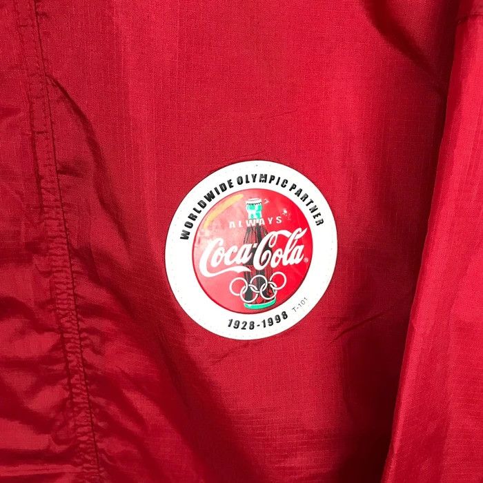 Coca Cola × Vintage SY0210 VTG 90s OLYMPIC COCA COLA COACH WINDBREAKER JACKETS Size US XL / EU 56 / 4 - 3 Thumbnail