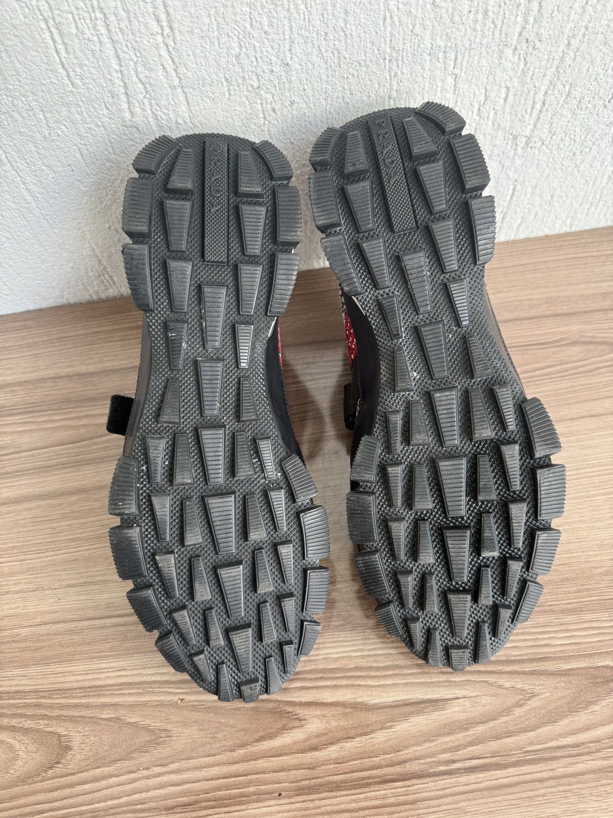 Prada Knit crossection leather trainers Size US 7.5 / EU 40-41 - 17 Thumbnail