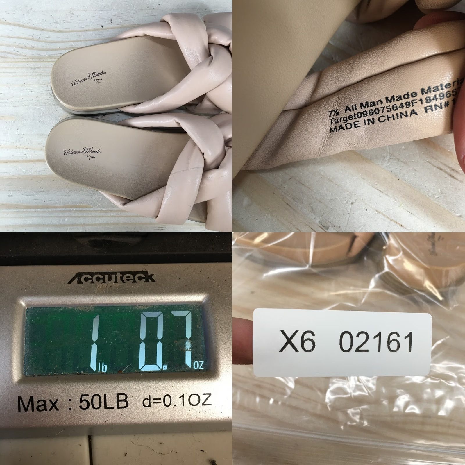 Vintage Universal Thread Sandals Slide Cosette Beige Womens 7.5 Casual Slip On Knotted Flat Summer Shoes Womens Size US 8 / IT 38 - 10 Thumbnail