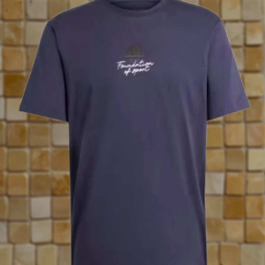 Adidas ADIDAS FOUNDATION OF SUPPORT BLUE T-SHIRT IW2673 SIZE M Mens Shirt Blue IW2673 Size US M / EU 48-50 / 2 - 1 Thumbnail