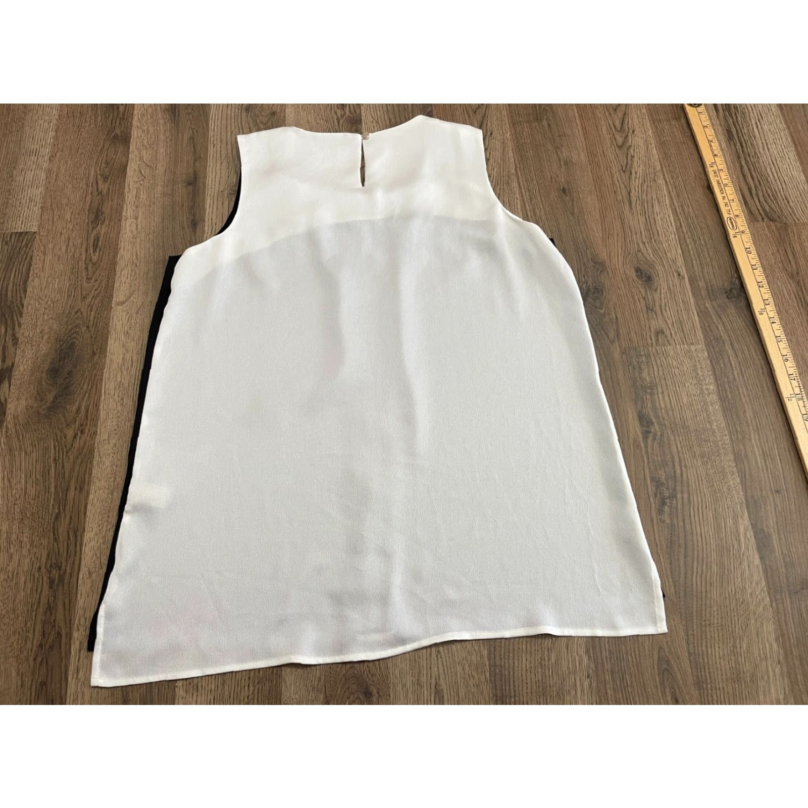 Tommy Hilfiger Tommy Hilfiger Shirt Women's Large Sleeveless Tank Black White Modern Casual Size L / US 10 / IT 46 - 2 Thumbnail