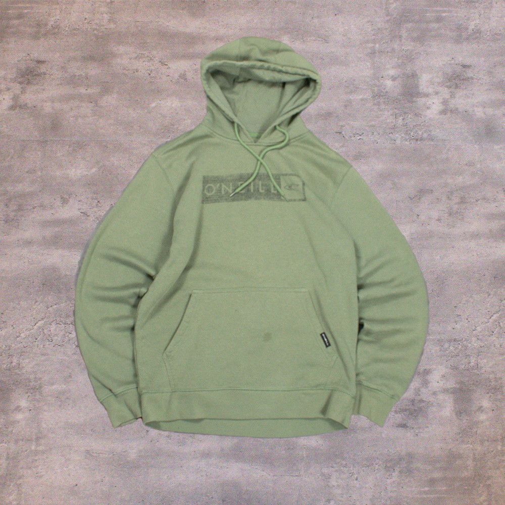 O'Neill Y2K 2000's Oniel Green Baggy Pull Over Olive Green Hoodie Size US M / EU 48-50 / 2 - 1 Thumbnail