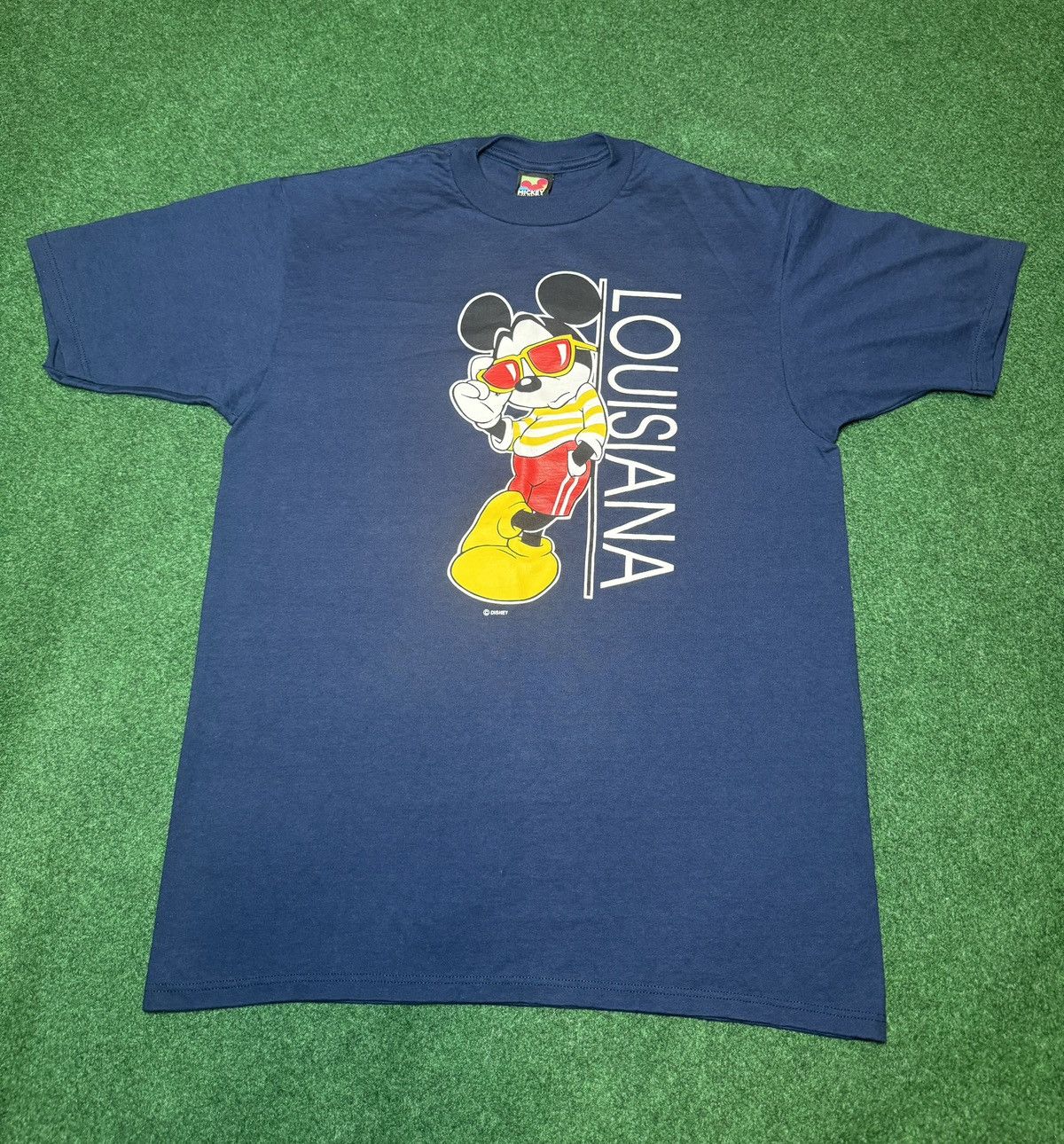 Disney × Mickey Unlimited × Vintage Vintage 90s Mickey Unlimited mouse Louisiana Hip Hop T Shirt Size US L / EU 52-54 / 3 - 1 Thumbnail