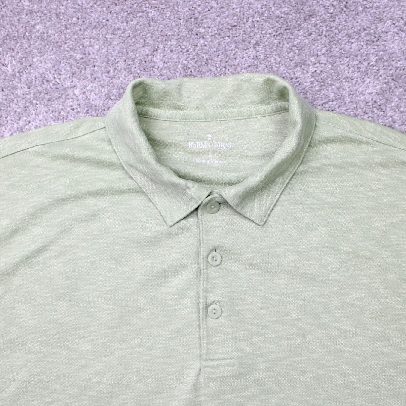 Vintage Burma Bibas Polo Shirt Mens Large Green Modal Rayon Polynosic/Polyester S/S Polo Shirt Mens Large Green Polo Shirt Mens Large Green Burma Bibas Size US L / EU 52-54 / 3 - 5 Thumbnail