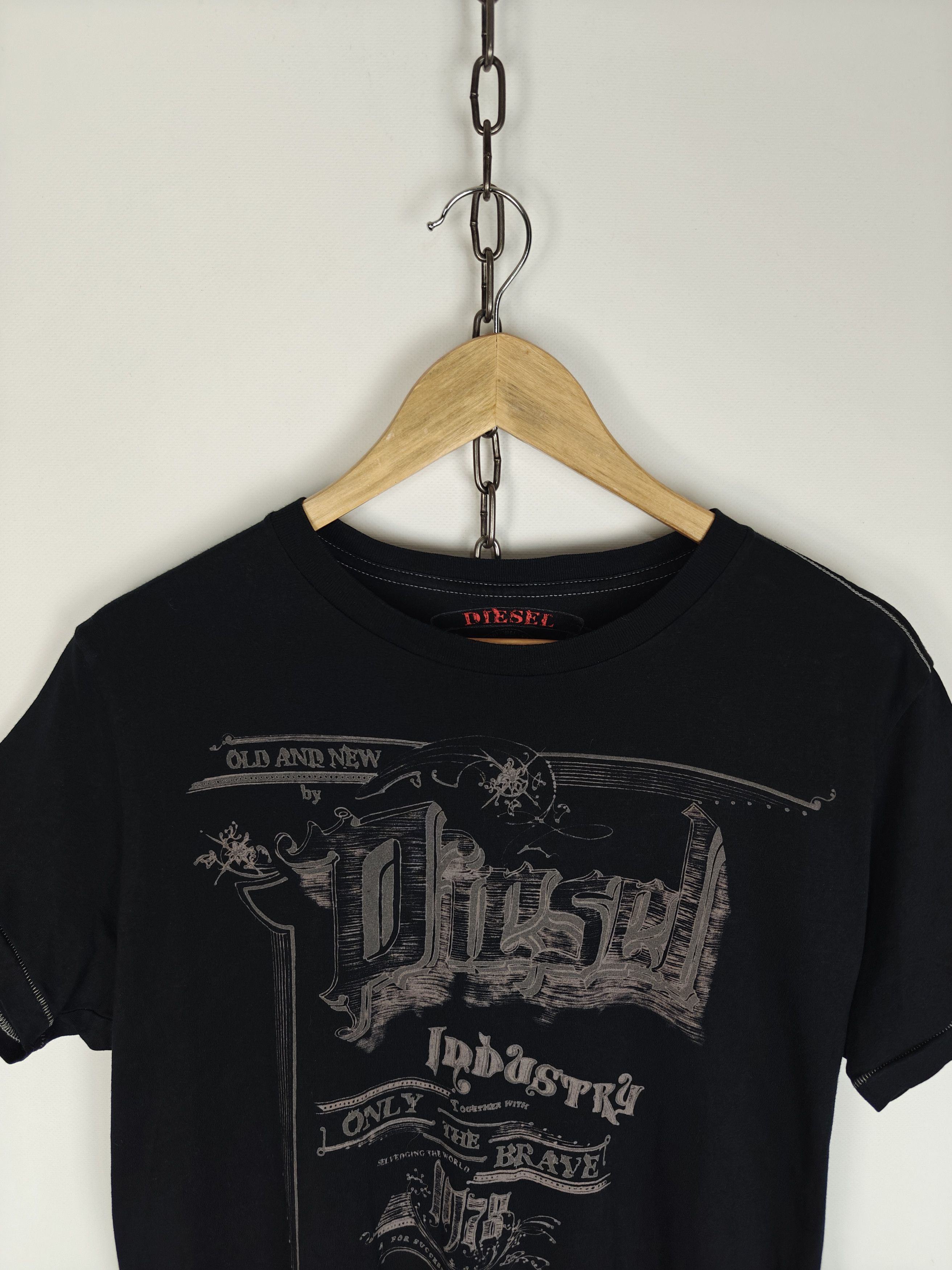 Diesel Diesel Industry T-Shirt Crewneck Tee Black Logo size L Size US L / EU 52-54 / 3 - 2 Thumbnail